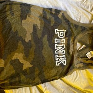 Victoria’s Secret pink camouflage tank open back